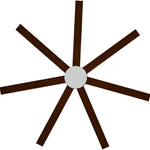 Calibo Alula 80" (2032mm) 7 Blade Indoor/Outdoor DC Ceiling Fan & Remote | White & Koa - Dubbo Lighting Centre