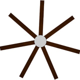 Calibo Alula 80" (2032mm) 7 Blade Indoor/Outdoor DC Ceiling Fan & Remote | White & Koa - Dubbo Lighting Centre