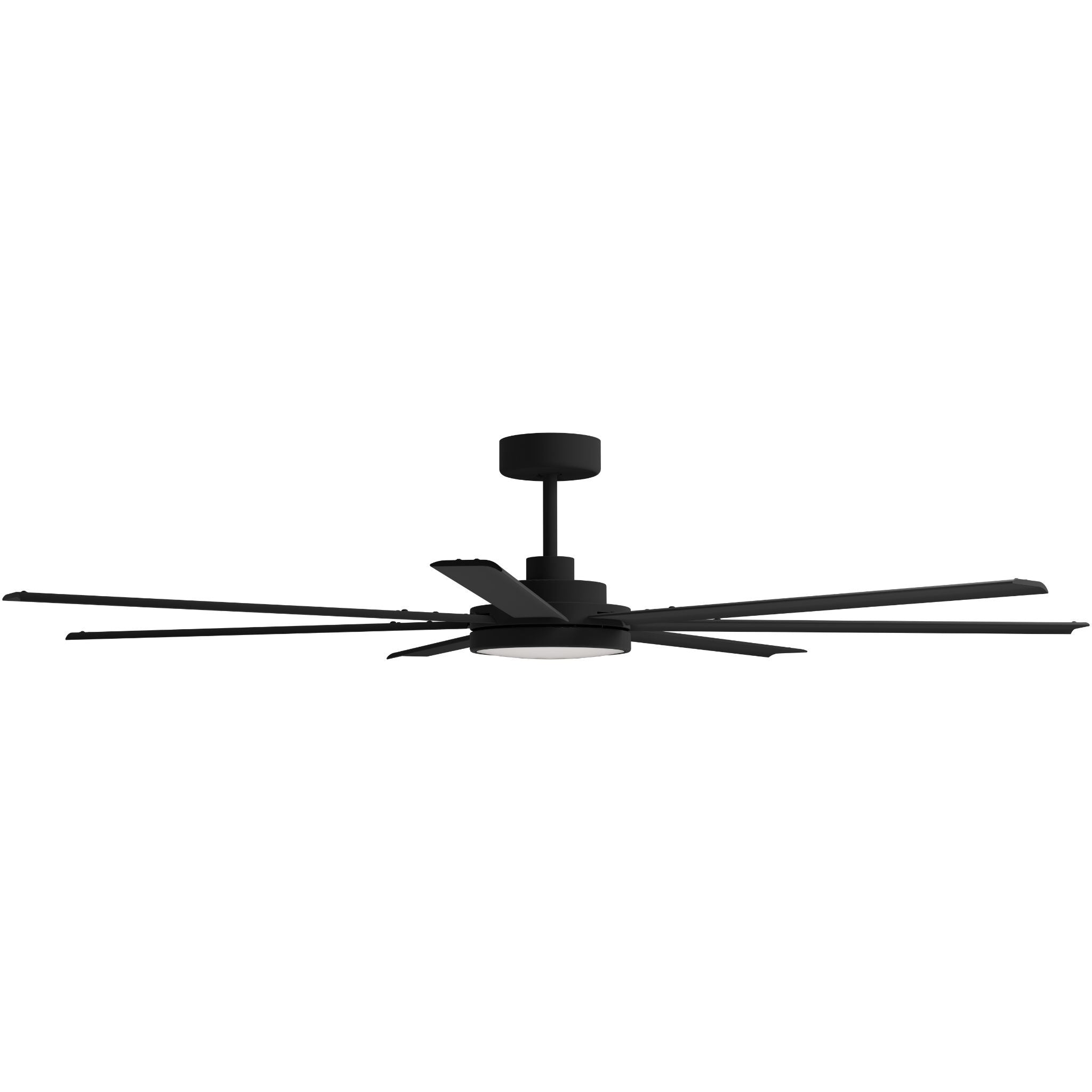 Calibo Alula 80" (2032mm) 7 Blade Indoor/Outdoor DC Ceiling Fan with 24W Light & Remote | Black - Dubbo Lighting Centre
