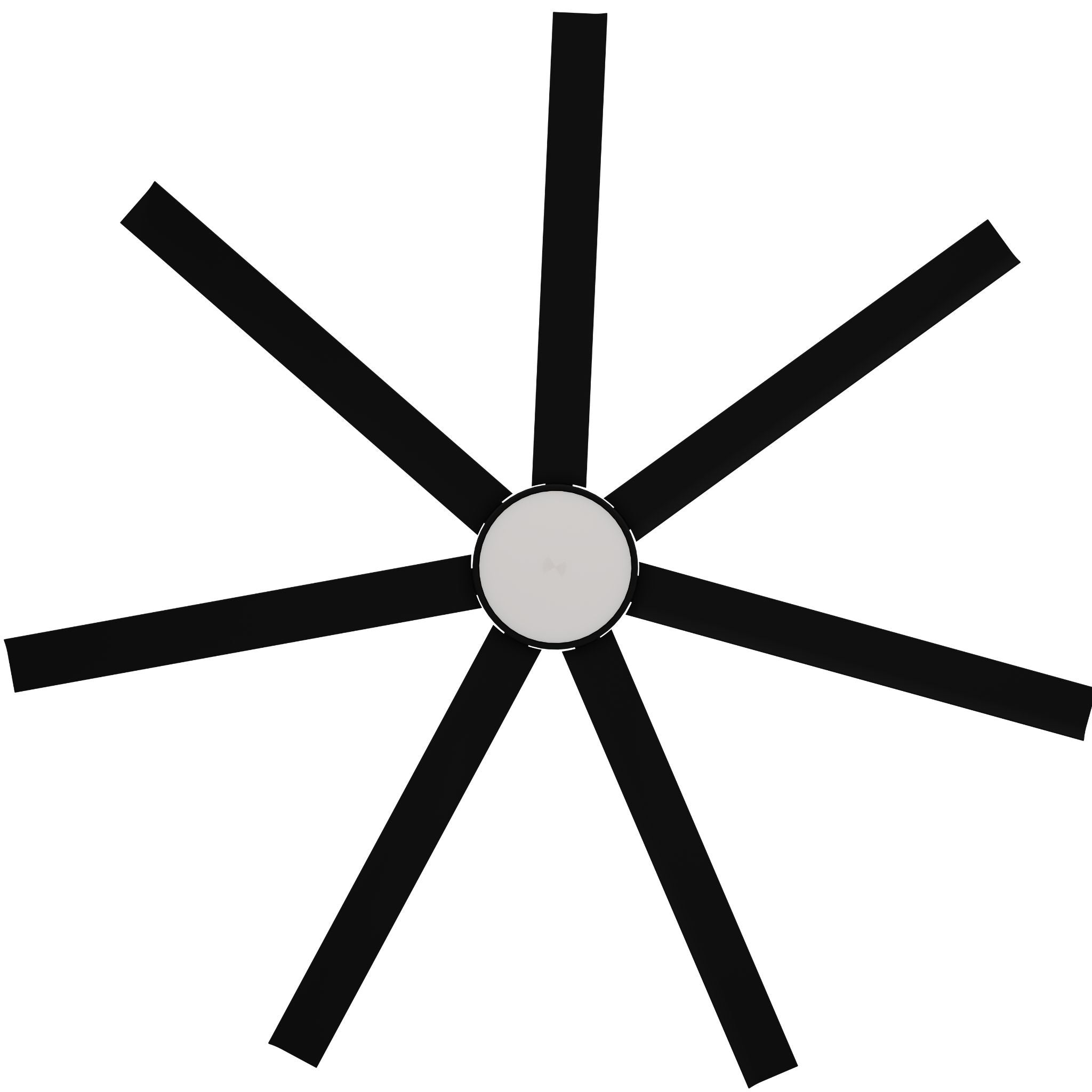 Calibo Alula 80" (2032mm) 7 Blade Indoor/Outdoor DC Ceiling Fan with 24W Light & Remote | Black - Dubbo Lighting Centre