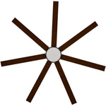 Calibo Alula 80" (2032mm) 7 Blade Indoor/Outdoor DC Ceiling Fan with 24W Light & Remote | Black & Koa - Dubbo Lighting Centre