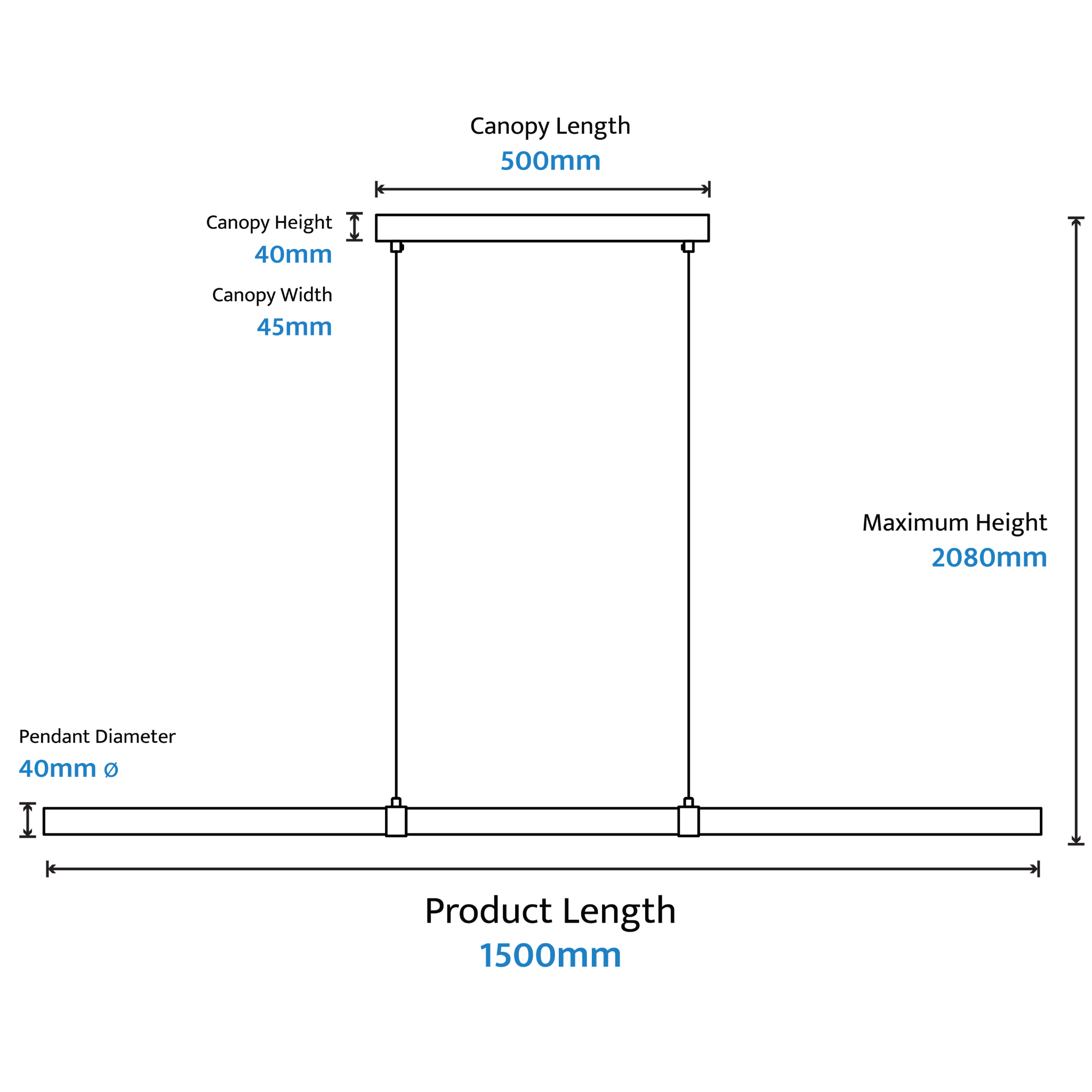 Calibo Aquila 1500mm Timber Tubular LED Linear Pendant with Brass Finish Collar | Ash with White - Dubbo Lighting Centre