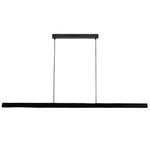 Calibo Avocent 2000mm Slim Timber Triangular Edge LED Linear Pendant | Black Ash with Black - Dubbo Lighting Centre