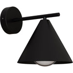 Calibo Becard Minimalist Cone Long Arm Outdoor Wall Light | Black - Dubbo Lighting Centre