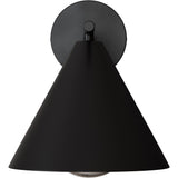 Calibo Becard Minimalist Cone Long Arm Outdoor Wall Light | Black - Dubbo Lighting Centre