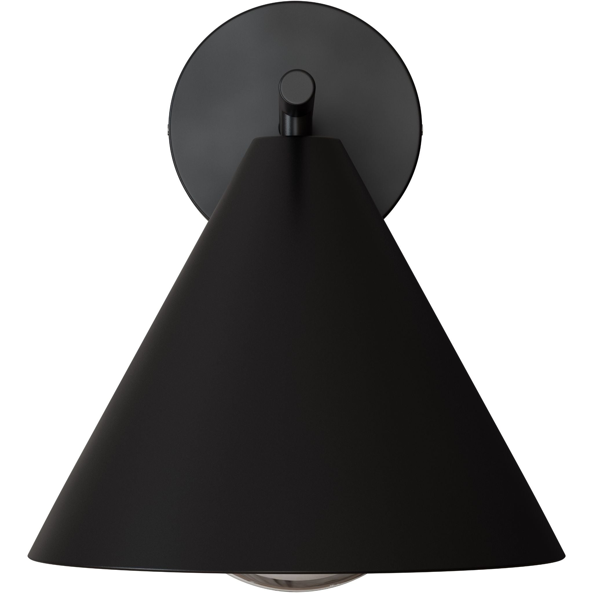 Calibo Becard Minimalist Cone Long Arm Outdoor Wall Light | Black - Dubbo Lighting Centre