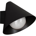 Calibo Becard Minimalist Cone Outdoor Wall Light | Black - Dubbo Lighting Centre