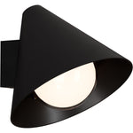 Calibo Becard Minimalist Cone Outdoor Wall Light | Black - Dubbo Lighting Centre