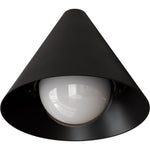 Calibo Becard Minimalist Cone Outdoor Wall Light | Black - Dubbo Lighting Centre