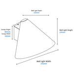 Calibo Becard Minimalist Cone Outdoor Wall Light | Black - Dubbo Lighting Centre