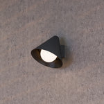 Calibo Becard Minimalist Cone Outdoor Wall Light | Black - Dubbo Lighting Centre