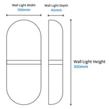 Calibo Bower Modern Alabaster Stone Capsule LED Wall Light | Alabaster with Brass - Dubbo Lighting Centre
