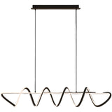 Calibo Bulbul Modern Spiral 1500mm LED Linear Pendant Light | Black - Dubbo Lighting Centre