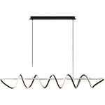 Calibo Bulbul Modern Spiral 2000mm LED Linear Pendant Light | Black - Dubbo Lighting Centre