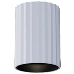 Calibo Canary Fluted 150mm Surface Mounted Downlight | White - Dubbo Lighting Centre