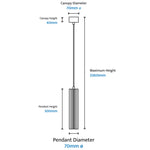 Calibo Canary Fluted 300mm Pendant | Brass - Dubbo Lighting Centre