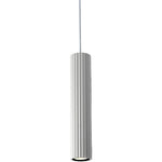 Calibo Canary Fluted 300mm Pendant | White - Dubbo Lighting Centre