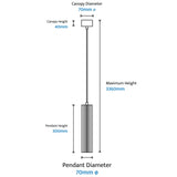 Calibo Canary Fluted 300mm Pendant | White - Dubbo Lighting Centre
