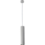 Calibo Canary Fluted 300mm Pendant | White - Dubbo Lighting Centre