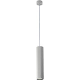 Calibo Canary Fluted 300mm Pendant | White - Dubbo Lighting Centre