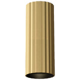 Calibo Canary Fluted 300mm Surface Mounted Downlight | Brass - Dubbo Lighting Centre