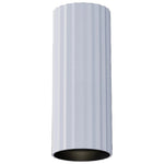 Calibo Canary Fluted 300mm Surface Mounted Downlight | White - Dubbo Lighting Centre