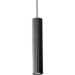 Calibo Canary Fluted 500mm Pendant | Black - Dubbo Lighting Centre