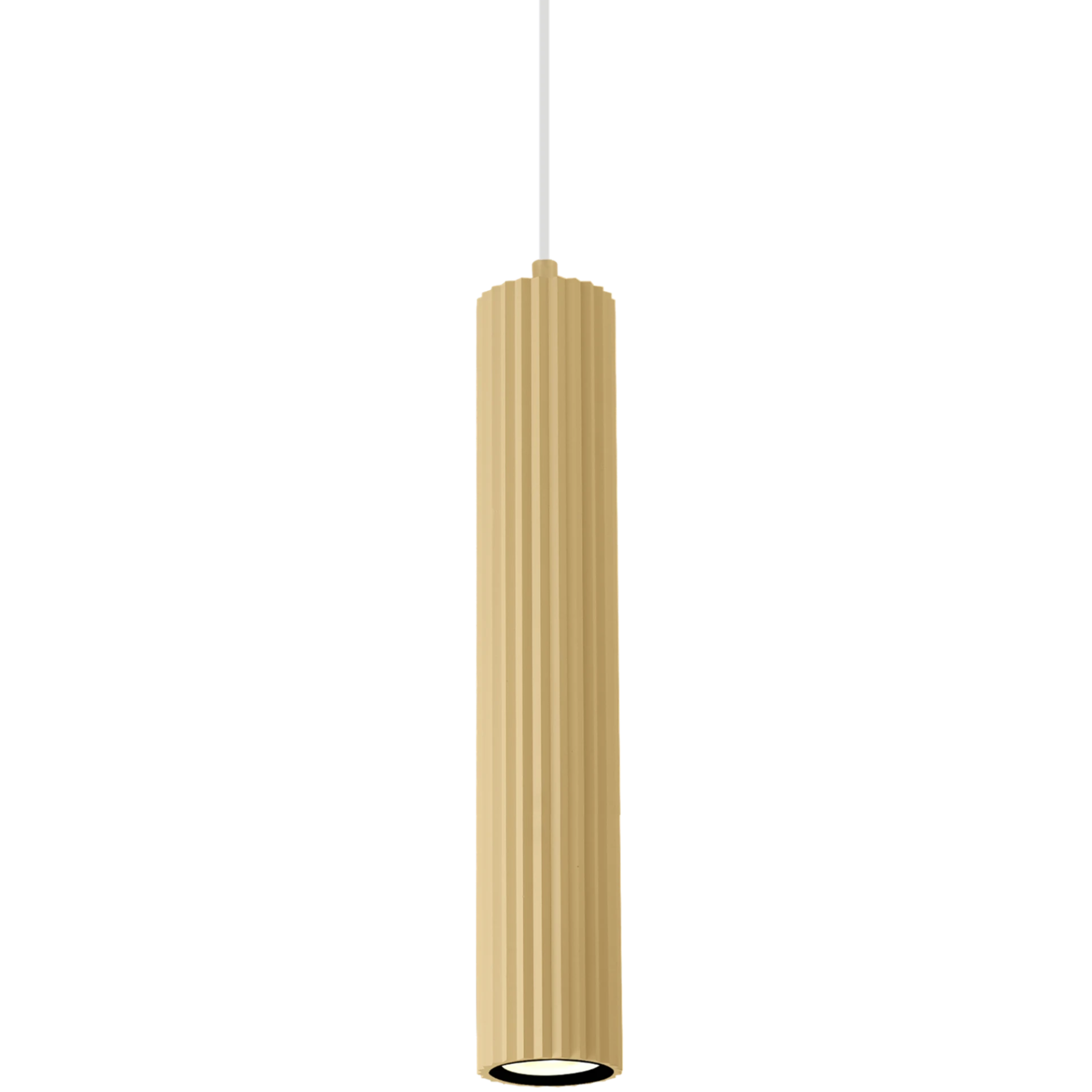 Calibo Canary Fluted 500mm Pendant | Brass - Dubbo Lighting Centre