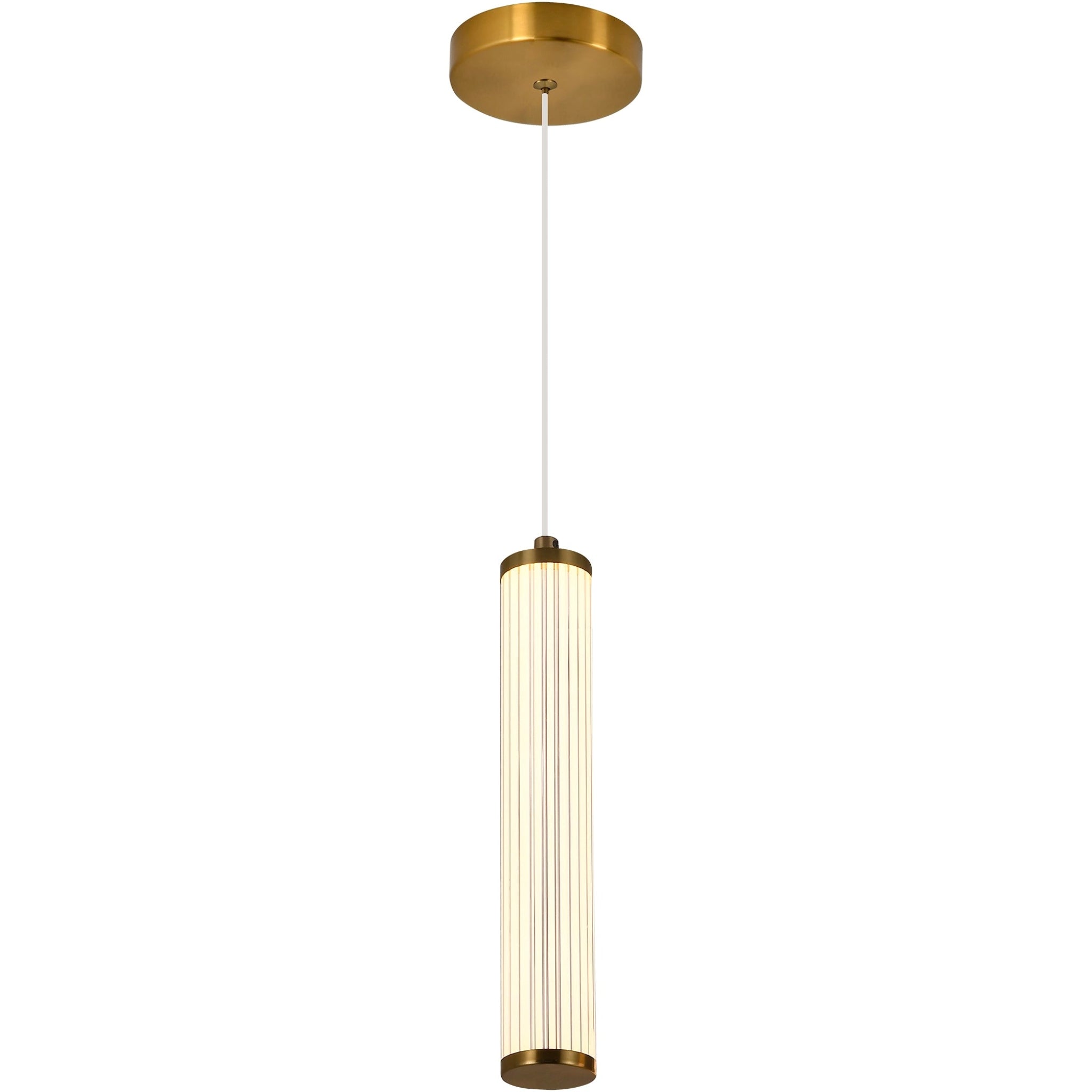 Calibo Charm Modern Fluted 1 Light Pendant - Dubbo Lighting Centre