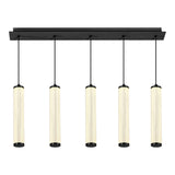 Calibo Charm Modern Fluted 5 Light Linear Pendant - Dubbo Lighting Centre