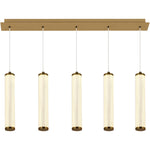 Calibo Charm Modern Fluted 5 Light Linear Pendant - Dubbo Lighting Centre
