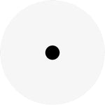 Calibo Crest 200mm Round Back Plate Only | White - Dubbo Lighting Centre