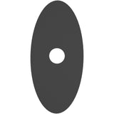 Calibo Crest 300mm Oval Back Plate Only | Black - Dubbo Lighting Centre