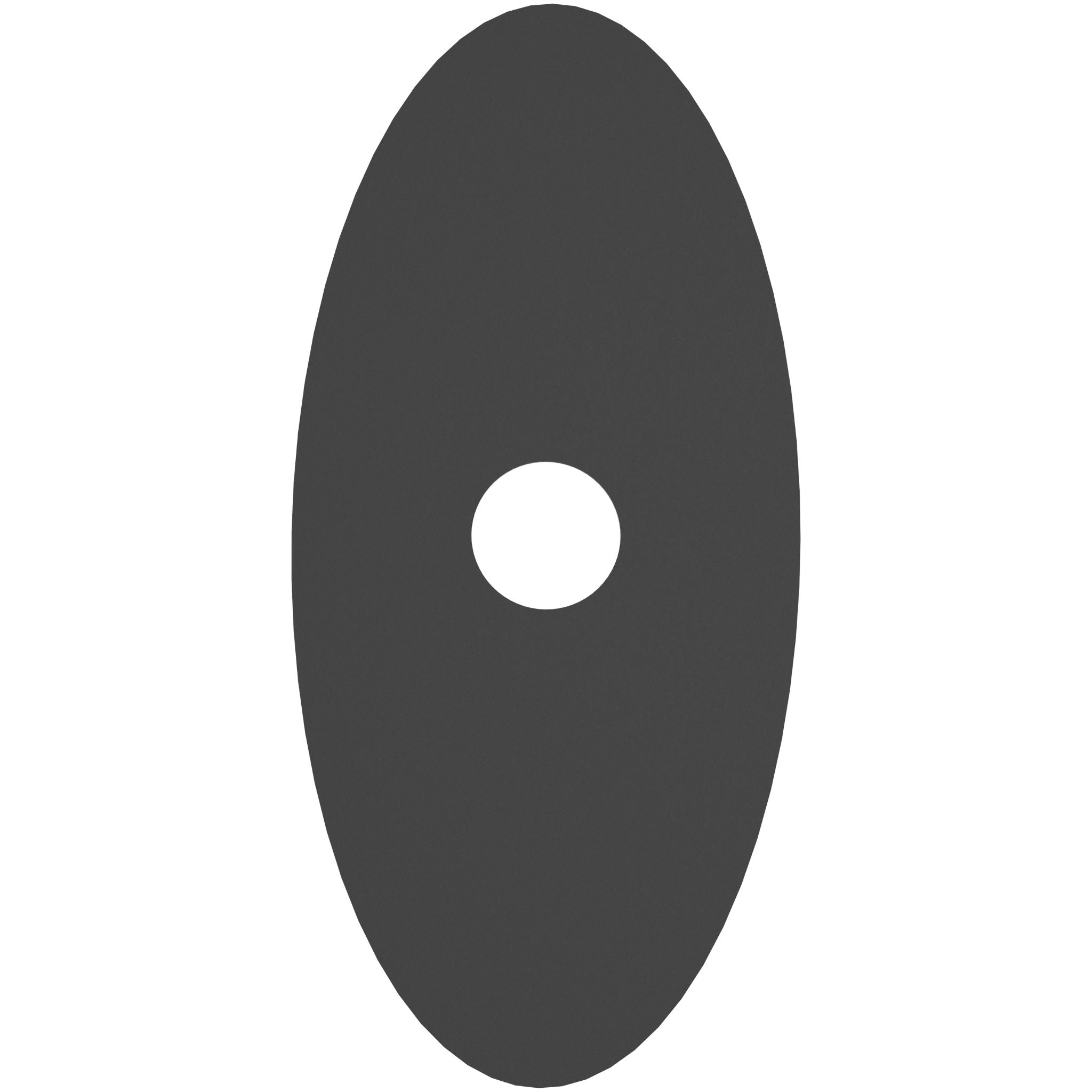 Calibo Crest 300mm Oval Back Plate Only | Black - Dubbo Lighting Centre