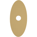 Calibo Crest 300mm Oval Back Plate Only | Brass - Dubbo Lighting Centre