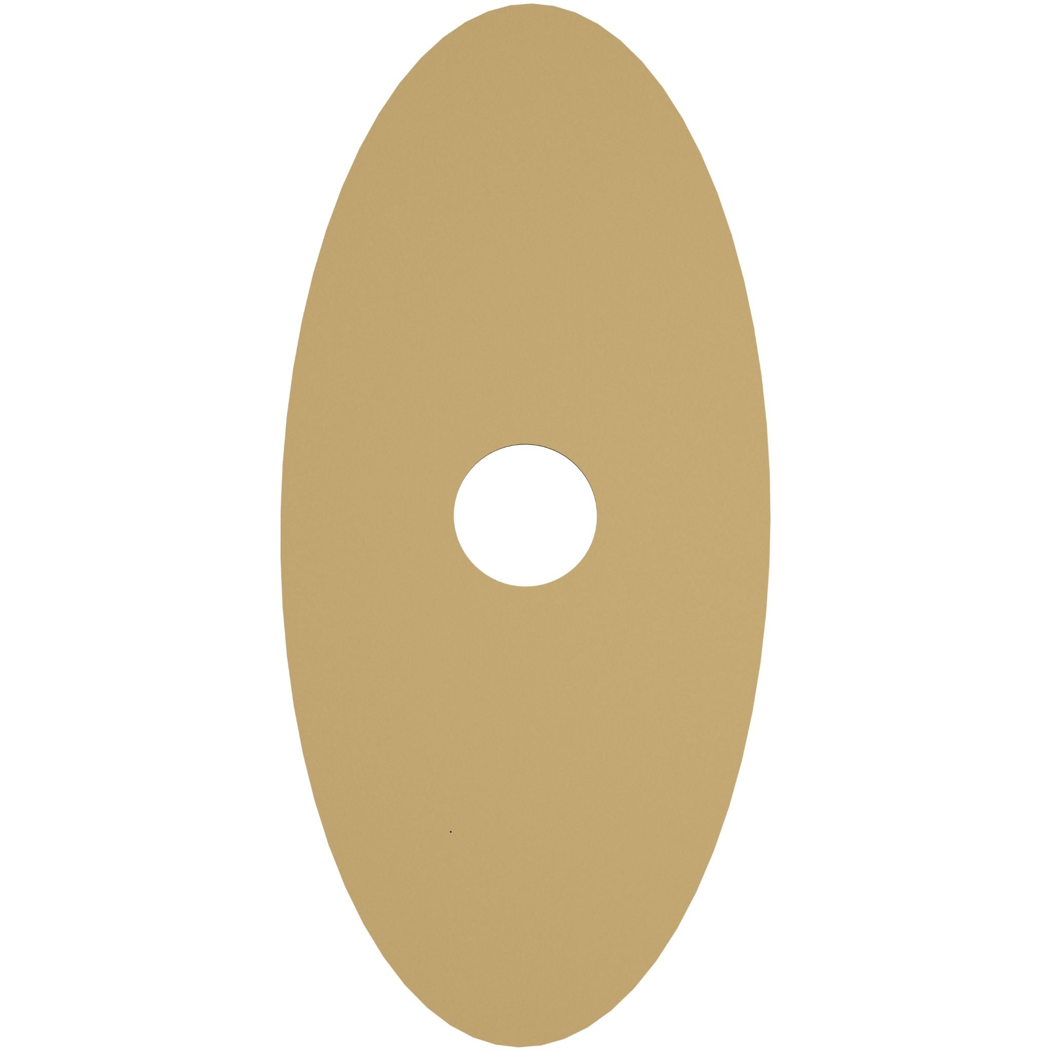 Calibo Crest 300mm Oval Back Plate Only | Brass - Dubbo Lighting Centre