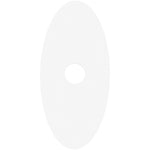 Calibo Crest 300mm Oval Back Plate Only | White - Dubbo Lighting Centre