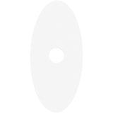 Calibo Crest 300mm Oval Back Plate Only | White - Dubbo Lighting Centre