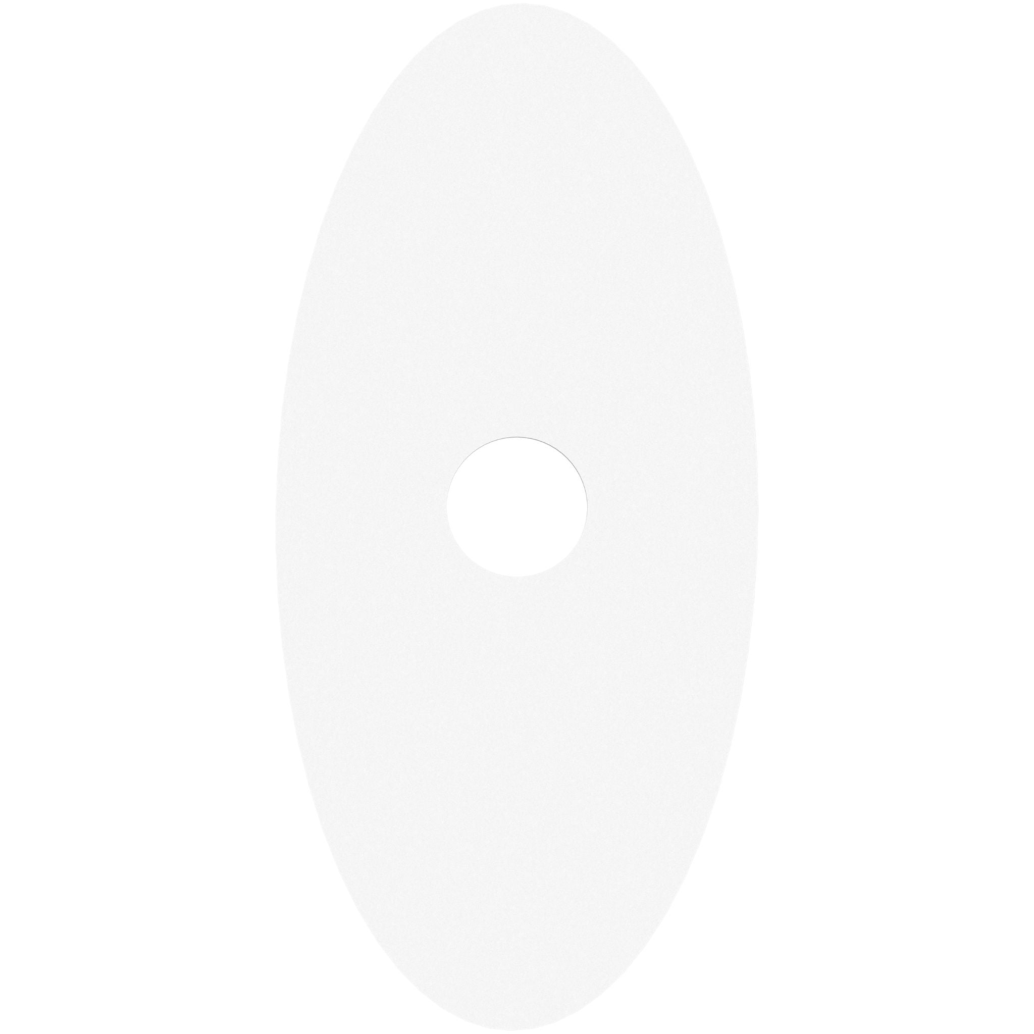 Calibo Crest 300mm Oval Back Plate Only | White - Dubbo Lighting Centre