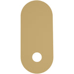 Calibo Crest 320mm Oval Back Plate Only | Brass - Dubbo Lighting Centre