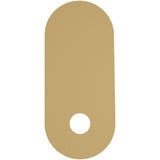 Calibo Crest 320mm Oval Back Plate Only | Brass - Dubbo Lighting Centre