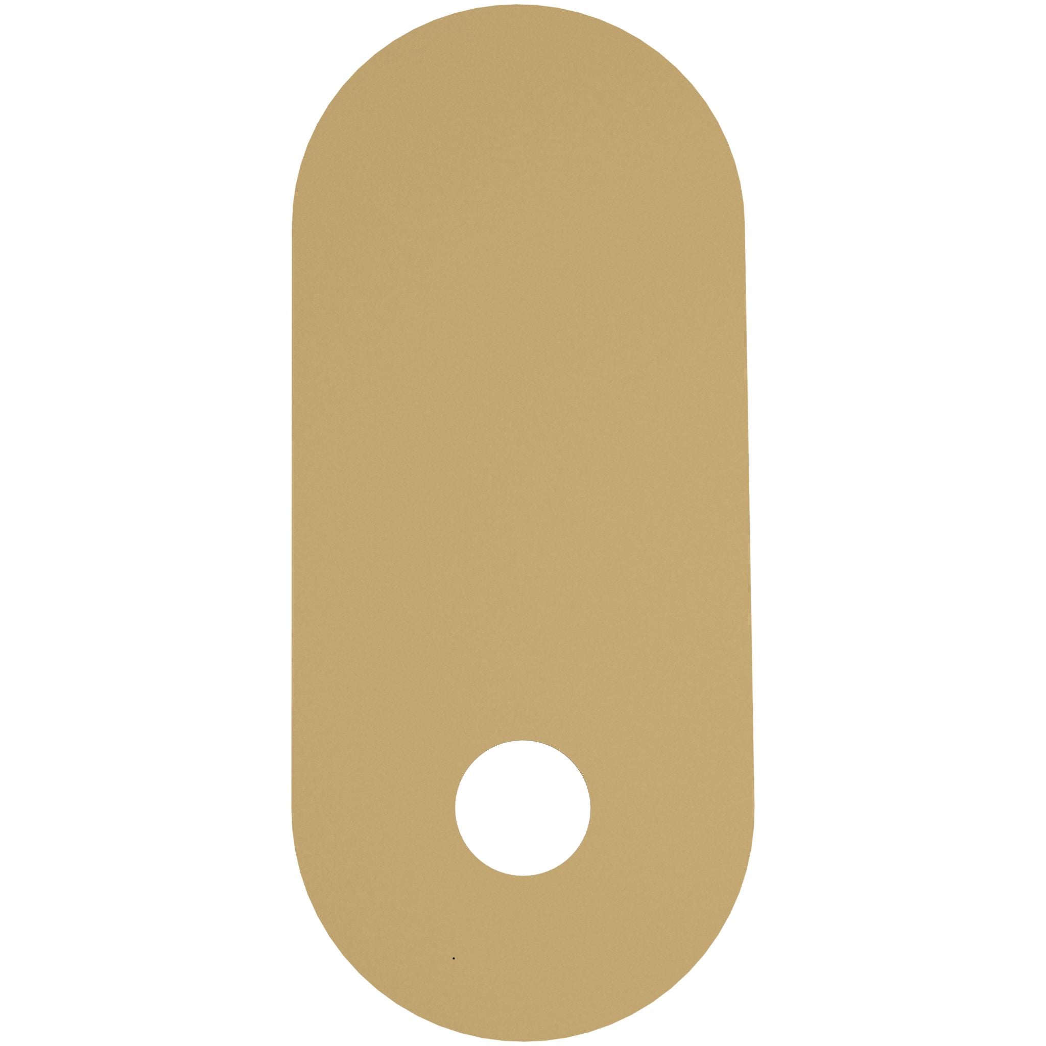 Calibo Crest 320mm Oval Back Plate Only | Brass - Dubbo Lighting Centre