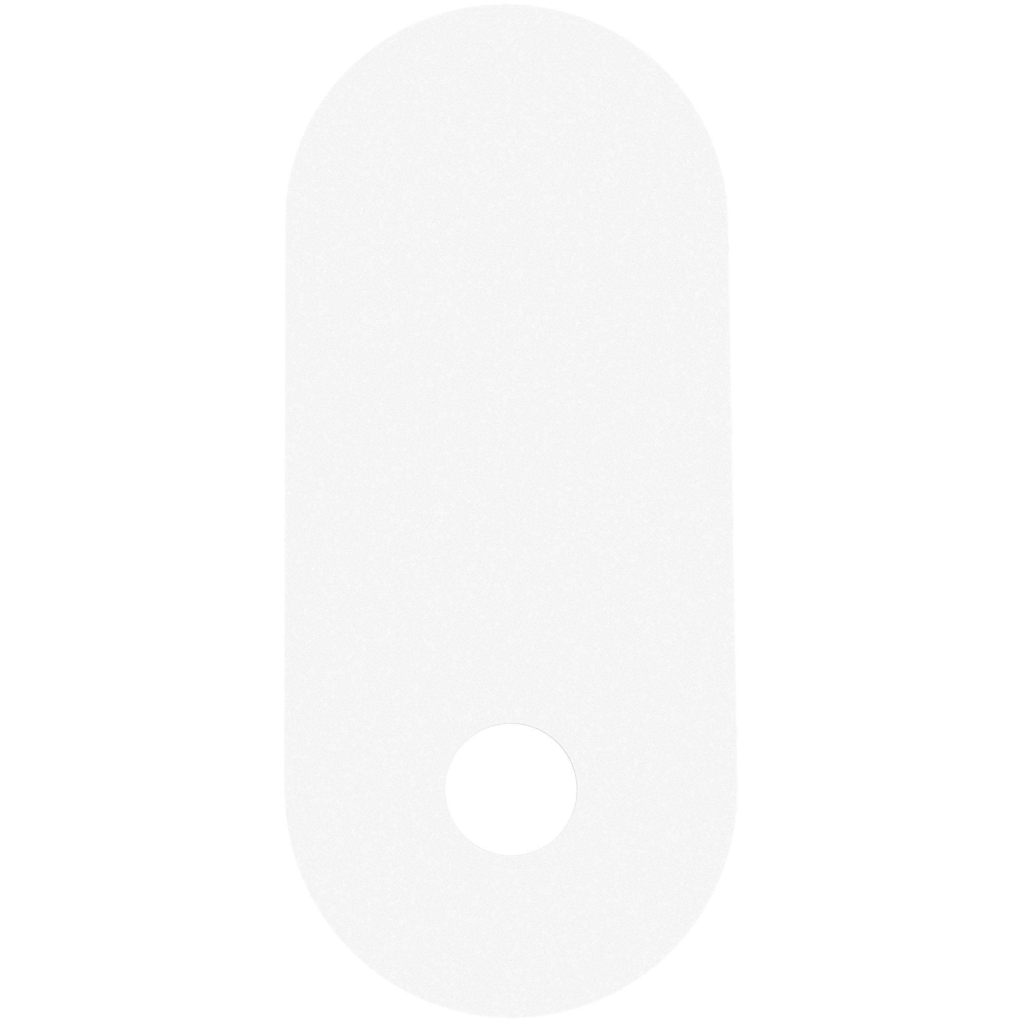 Calibo Crest 320mm Oval Back Plate Only | White - Dubbo Lighting Centre