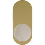 Calibo Crest Alabaster Glass 120mm Orb Wall Light Oval Plate 320mm | Brass - Dubbo Lighting Centre
