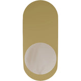 Calibo Crest Alabaster Glass 120mm Orb Wall Light Oval Plate 320mm | Brass - Dubbo Lighting Centre