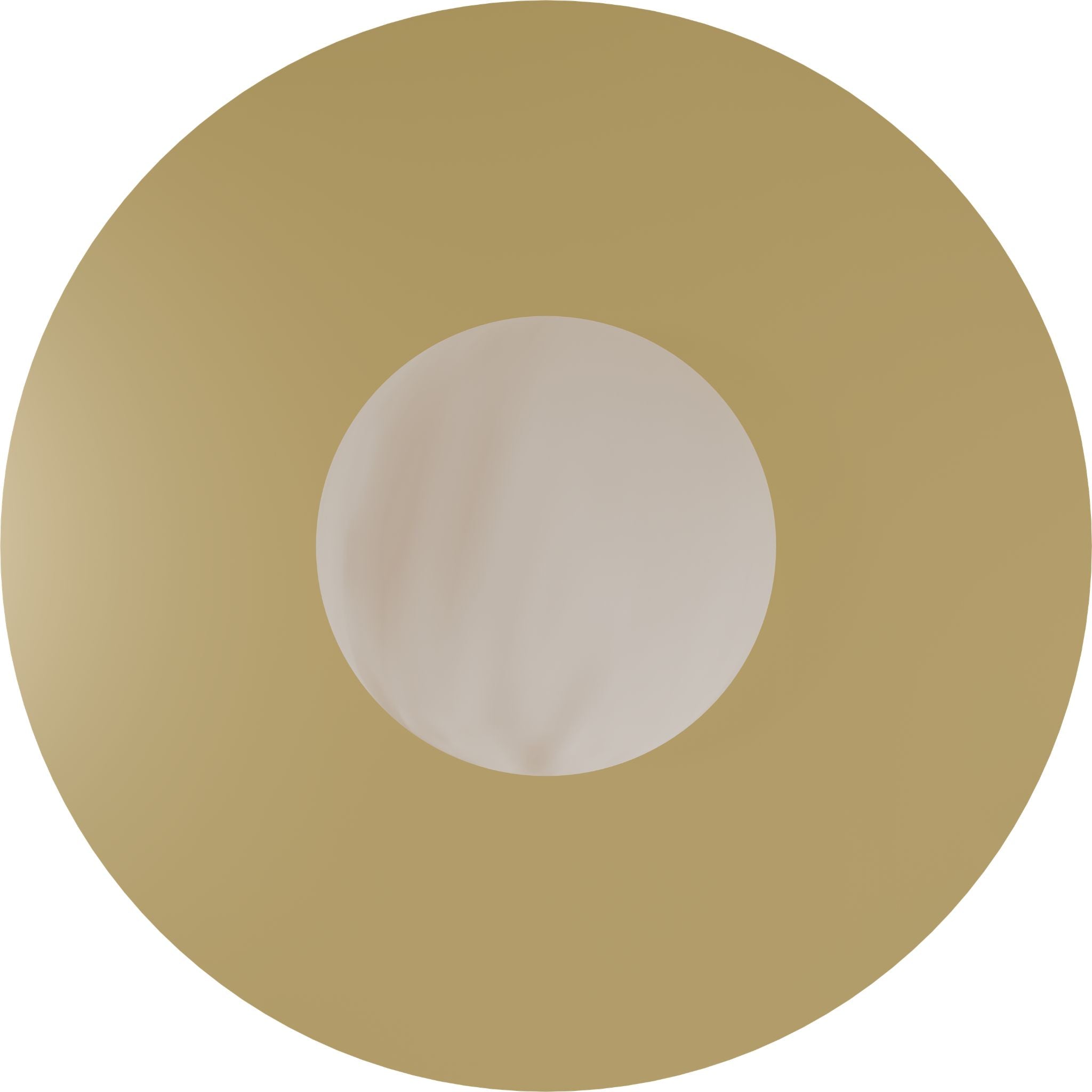 Calibo Crest Alabaster Glass 120mm Orb Wall Light Round Plate 300mm | Brass - Dubbo Lighting Centre