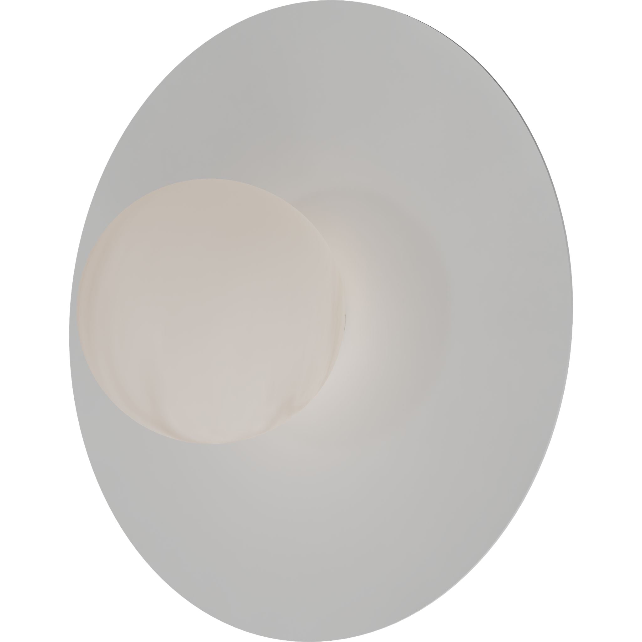 Calibo Crest Alabaster Glass 120mm Orb Wall Light Round Plate 300mm | White - Dubbo Lighting Centre