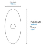 Calibo Crest Alabaster Glass 120mm Orb Wall Light Round Plate 300mm | White - Dubbo Lighting Centre