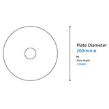 Calibo Crest Alabaster Glass 140mm Orb Wall Light Round Plate 200mm | White - Dubbo Lighting Centre