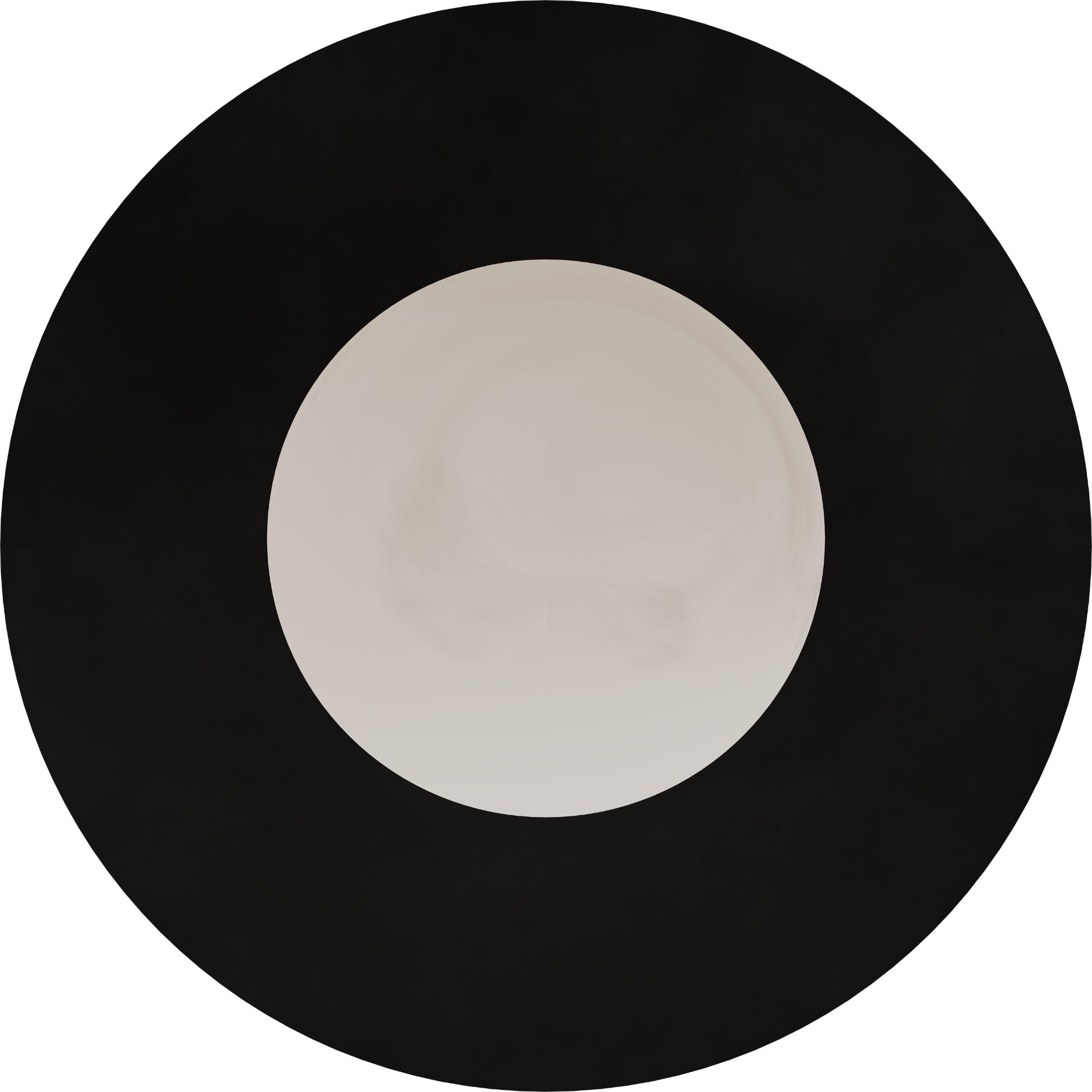 Calibo Crest Alabaster Glass 140mm Orb Wall Light Round Plate 300mm | Black - Dubbo Lighting Centre
